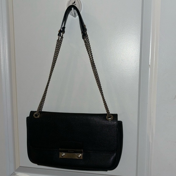 FURLA Genuine Leather Double Strap Chain Bag 🇮🇹 - Picture 3 of 15